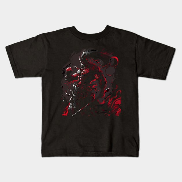 warrior - fantasy style Kids T-Shirt by Dragadin